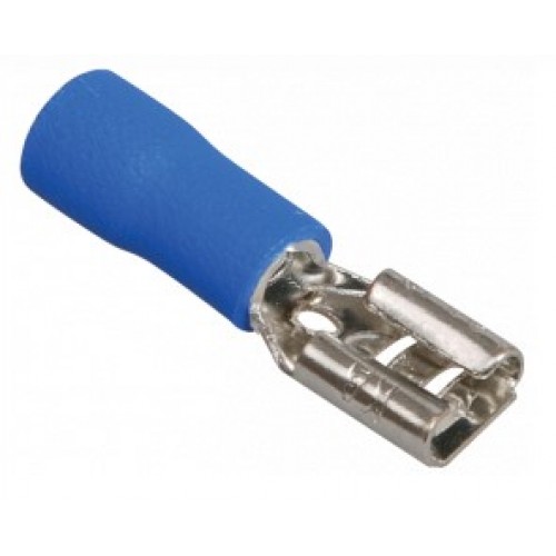 Разъем РпИм2-5-0,8 (мама) максимальное сечение провода 2,5 мм2 плоский синий ИЭК