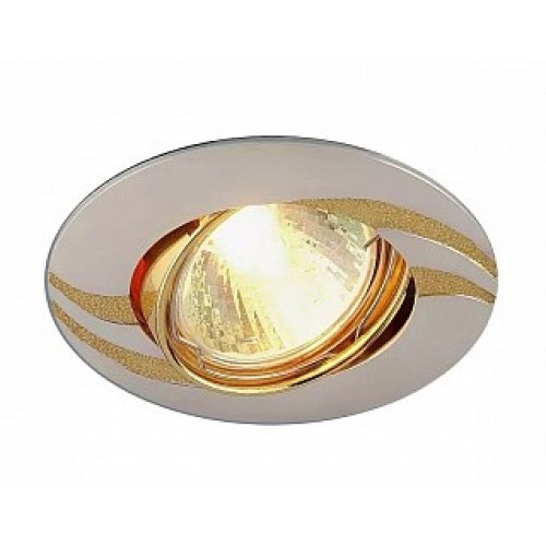 Точечный светильник 8012А MR16  перл. сер./золото (PS/G)