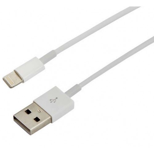 Шнур USB для IPhone 5/6/7 моделей 1м белый original copi 1:1 REXANT 18-0001