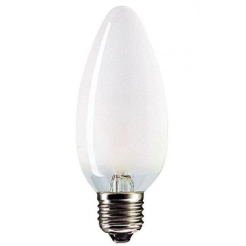 Лампа накаливания E27 40W 230V свеча матовая PHILIPS
