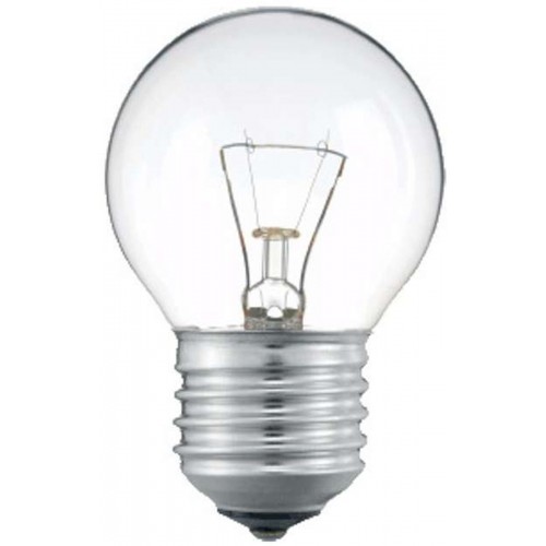 Лампа накаливания Е27 40W шар прозрачная PHILIPS