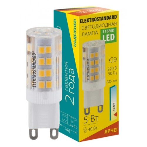 Лампа светодиодная LED - G9 LED 5W 220V 4200K Эл/стандарт