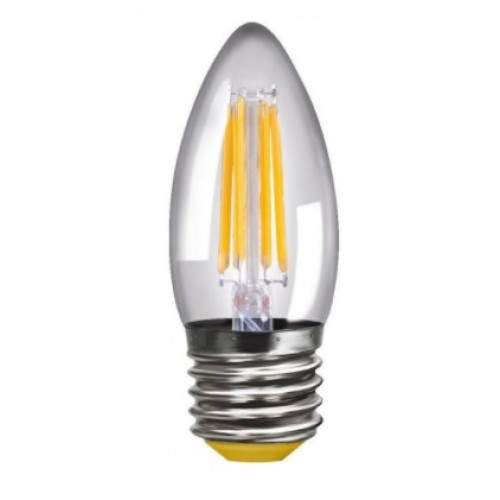 Лампа светодиодная LED-Свеча  прозрач.CD F 7W 4200К Е27 Эл/стандарт