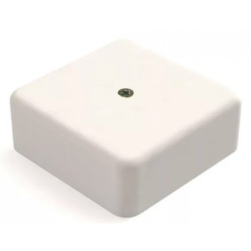 Коробка распаячная ОП 75х75х28 белая с кабель-каналом IP40 Greenel GE41215-01 (80шт)