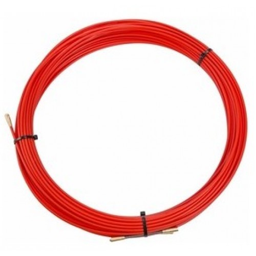 Протяжка кабельная (мини УЗК в бухте), стеклопруток, d=3,5мм 30 м красная REXANT 47-1030