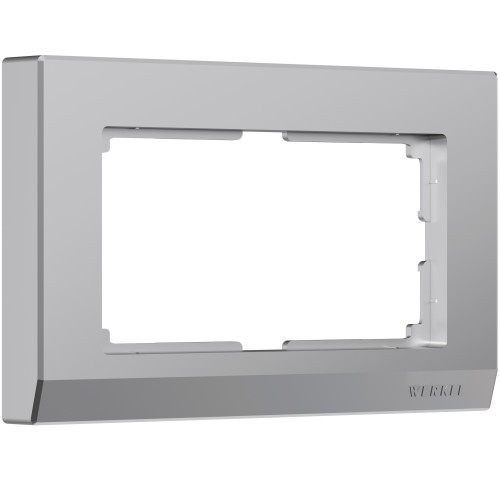 Рамка для двойной розетки серебряная Stark WL04-Frame-01-DBL WERKEL