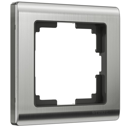 Рамка 1 пост глянцевый никель WL02-Frame-01 WERKEL