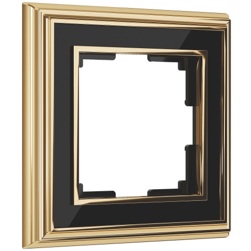 Рамка 1 пост золото/черный металл PALACIO WL17- Frame-01 WERKEL