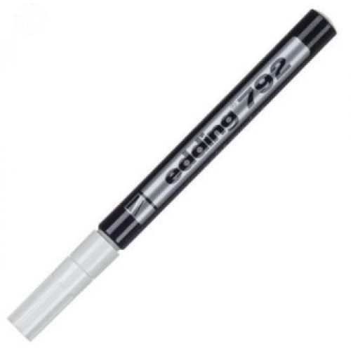 Маркер-краска лаковый Edding E-792/49 (0,8мм) белый, металлический наконечник, пластиковый корпус 537627/151324