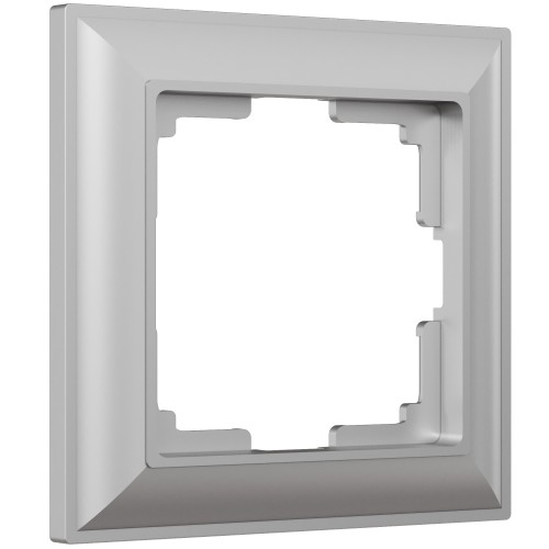 Рамка 1 пост серебро пластик WL14-Frame-01 серия Fiore WERKEL