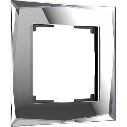 Рамка 1 пост черный зеркальный WL08-Frame-01 WERKEL