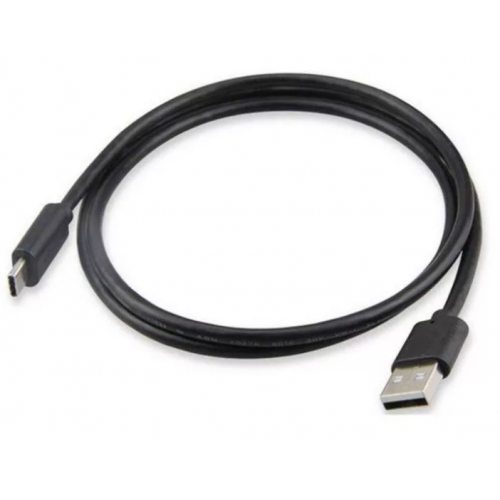 Шнур USB typeC - USB2.0 1м белый текстиль (плоский шнур) REXANT 18-1871