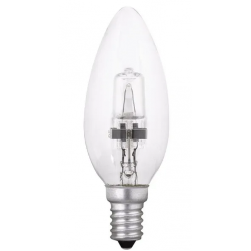 Лампа галогеновая свеча прозрачная 42W E14 220V