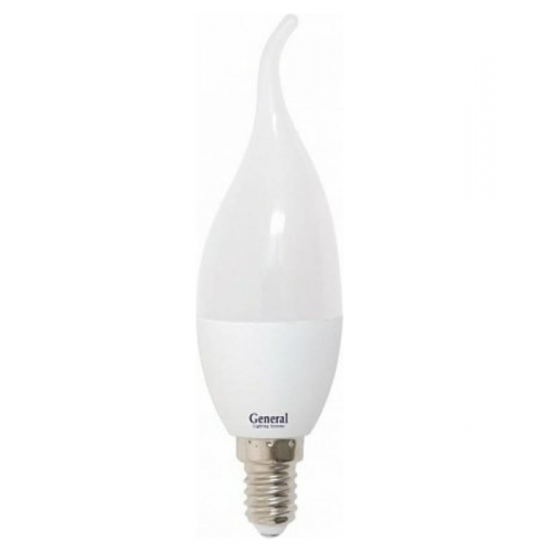 Лампа светодиодная Эко CFW Е14 свеча на ветру GLDEN-CFW 10W 230V