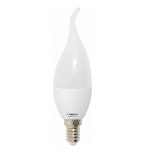 Лампа светодиодная Эко CFW Е14 свеча на ветру GLDEN-CFW 10W 230V