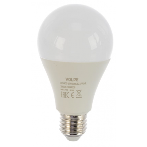 Лампа светодиодная LED-A70-25W 6500K Серия Norma TM VOLPE