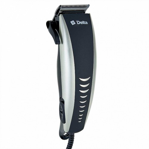 Машинка для стрижки волос DELTA DL- 4051 Серебро 10Вт 4 съемных гребня