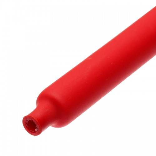 Термоусадочная трубка клеевая 6/2 мм (3:1) 1м. Красная КВТ