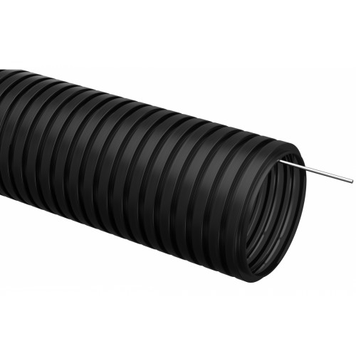 Труба ПНД гофрированная с зондом D50 мм 15 метров упаковка ИЭК CTG20-50-K02-015-1