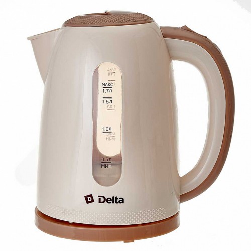 Чайник DELTA DL-1106 бежевый 2200 Вт 1,7л